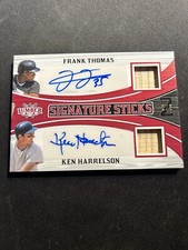 2024 LEAF LUMBER BASEBALL FRANK THOMAS / KEN HARRELSON DUAL AUTO /3