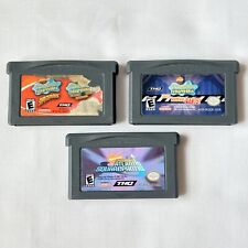 NINTENDO Game Boy Advance GBA 3 Game Lot SpongeBob Game Cartridges - TESTED