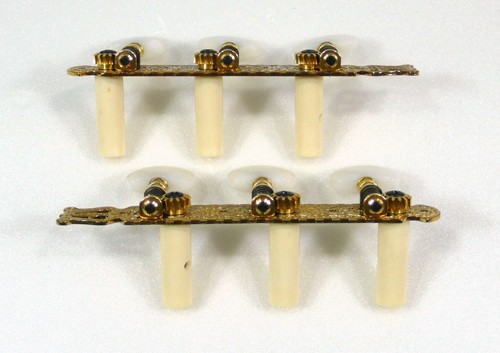 Klassische Gitarre Maschinenkopf Tuner Peg Rose Laser Muster vergoldet 204GK-P1W - Bild 3 von 5
