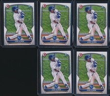 Lot of (5) JUAN OLMOS 1st 2023 Bowman Paper Prospects ROYALS Rookie Card RC