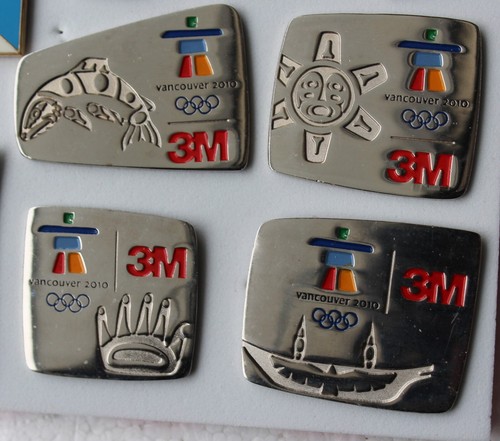 Hard to finish 3M Native Aboriginal set Authentic 2010 Vancouver Olympic  4 Pin - Bild 1 von 5