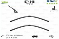 "Valeo Silencio Flach Wischerblatt Satz - Vorne - 21 \"/ 21 \" - FüR Audi Tt (8N_)"