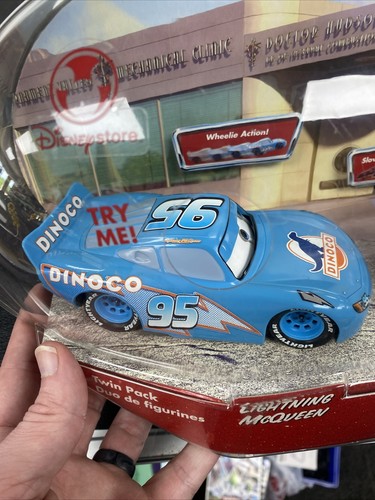 NEW! Disney Store Pixar Cars Doc Hudson Lightning McQueen Talking Wheelie RARE - Picture 3 of 4