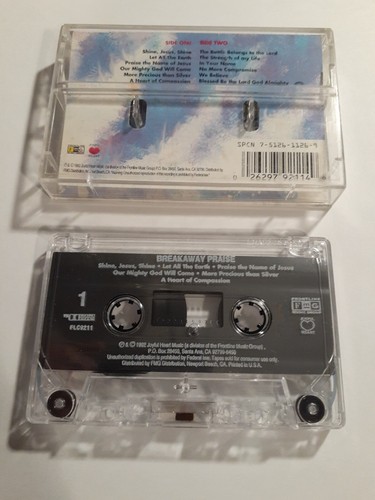Various - Breakaway Praise John Schlitt Petra, WHITEHEART Cassette Tape - Picture 7 of 8