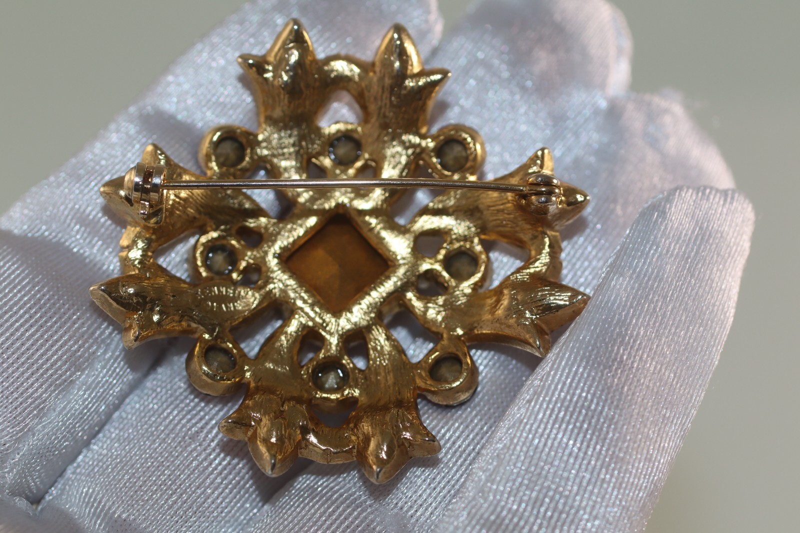 Vintage Kenneth Jay Lane Glass Crystal Rhinestone… - image 6