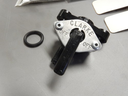 NOS Clarke Petcock Fuel Cock w/ Gas Tank Cushion Pad Fits: ?? Honda Clarke ?? - Picture 3 of 10