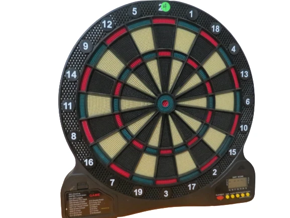 Soft Tip Electronic Wall Dart Board Game W Extra Tips Six Darts