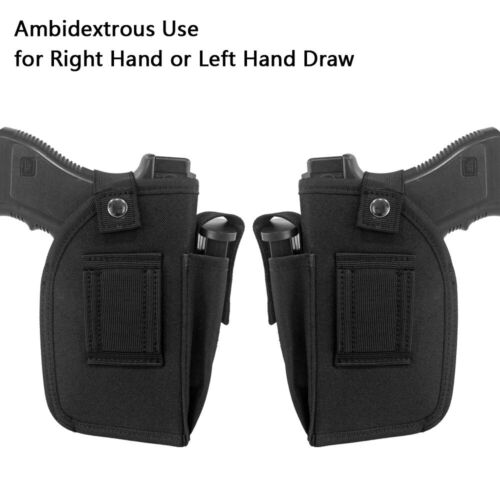 Tactical IWB OWB Gun Holster with Magazine Pouch Fit Pistol with Laser / Light - Picture 1 of 9