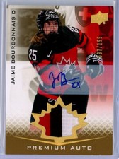 2021-22 Upper Deck Team Canada Juniors Patch Autographs Jaime Bourbonnais /199