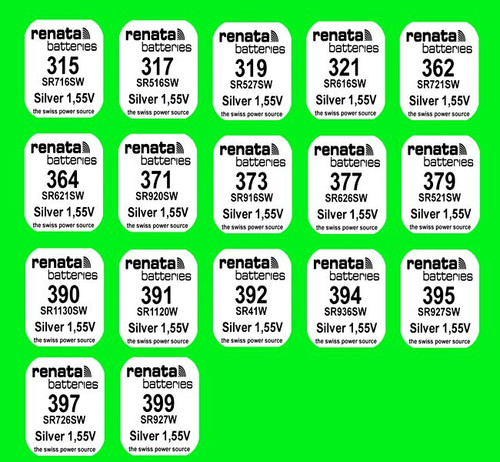 1x Maxell Uhren Batterie Knopfzelle Aus 18Typen Z.B. 364 371 373 377 394 395 399
