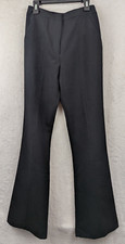 ASOS Design sz 4 Pants high rise flare black lightweight not stretchy 1535