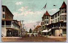 Wildwood NJ~Pacific Ave N. of Cedar~VTG St Scene~c1910 New Jersey Shore Postcard