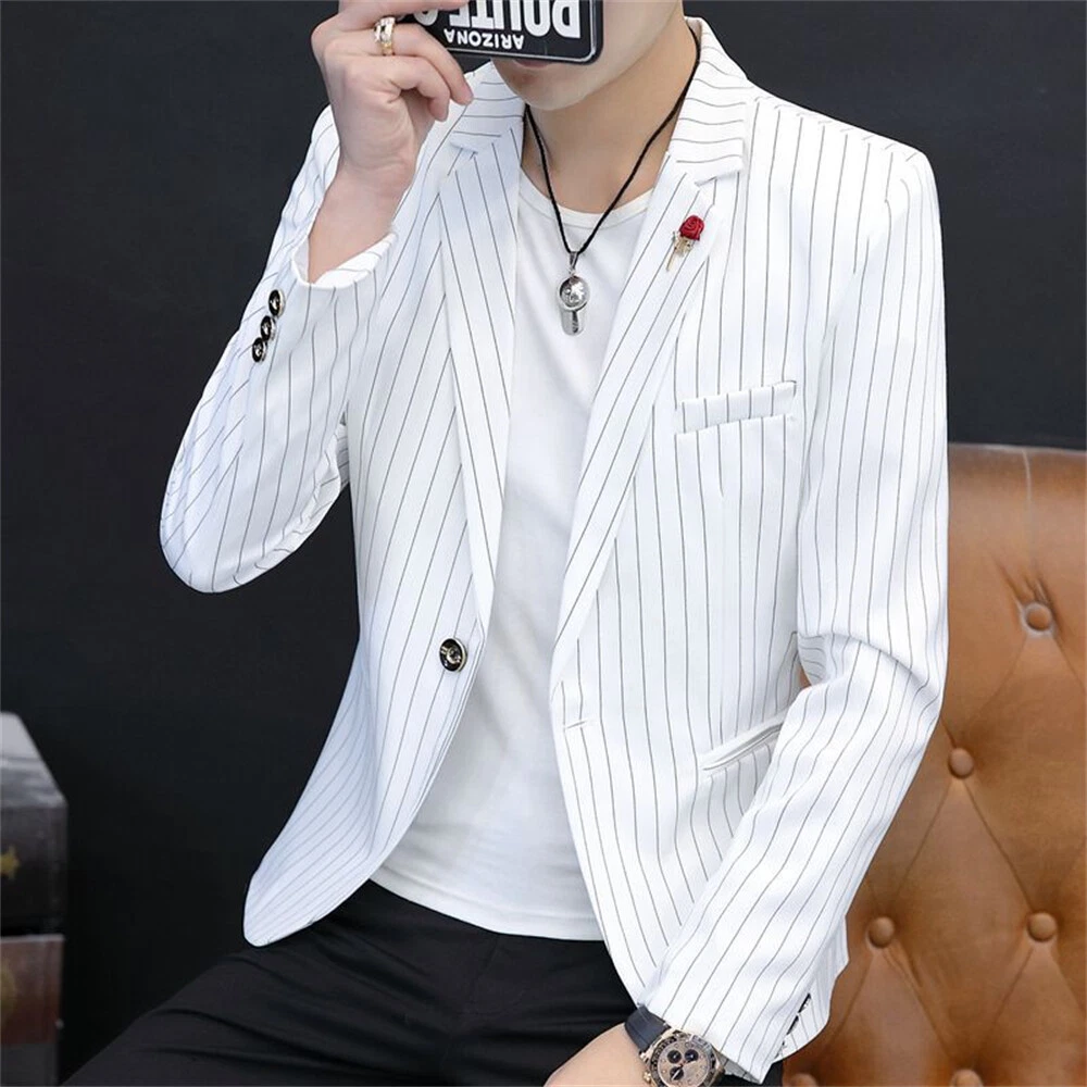 Men Formal Work Blazer Jacket Business Casual Button Slim Fit Suit Coat Tops
Opens in a new window o