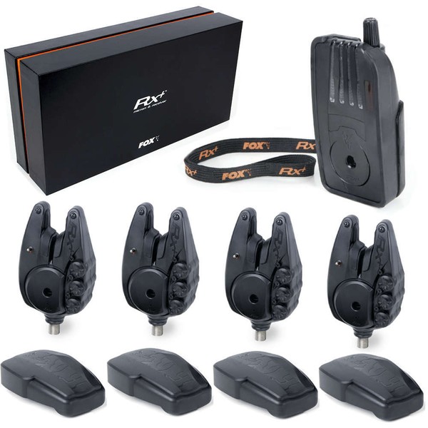 Fox Micron Rx+ 4 Rod Presentation Set CEI158 Funkbissanzeiger Bissanzeiger Funke-image