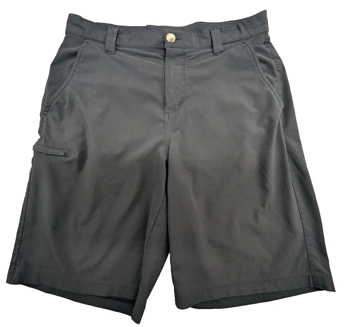 Columbia PFG Shorts Mens 32W 10" Black Permit Fishing Logo Omni-Shield