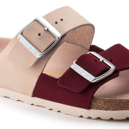 Birkenstock Women's Arizona Split Nubuck Leather Maroon Sandals US5 EU36 1020499 - Picture 6 of 8