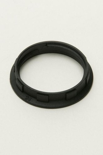 Black Shade Ring for SES E14 Light Bulb Lamp holders Threaded sleeve 27mm - Picture 3 of 12