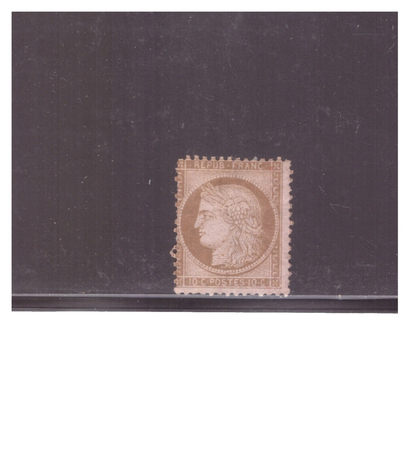 Mint Hinged French Stamps 1871-1880 Year of Issue