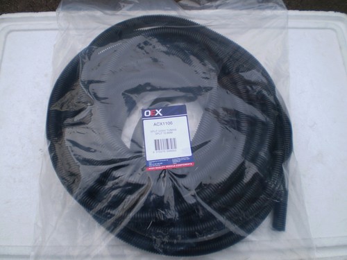 SPLIT CONVOLUTED CORRUGATED SLEEVE TUBING 13mm x 10M ROLL BLACK - Picture 3 of 5