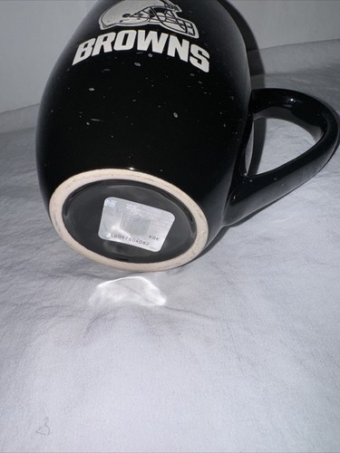 Cleveland Browns Coffee Mug Cup Tea NFL Black Official Merchandise - Picture 3 of 3