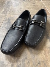 Salvatore Ferragamo Parigi Men's Loafer Shoes, Size 9 D - Black
