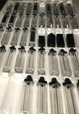 67 PCS DAMAGED Empty Lip Gloss Tubes with Mirror & LED, Rubber Stoppers Included