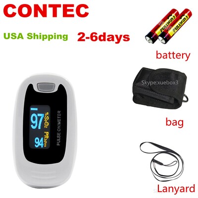 OLED Pulse Oximeter Fingertip Blood Oxygen Saturation Monitor SpO2 PR FDA
