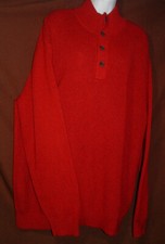 NEW NAUTICA SC5331 6NR RED LONG SLEEVE COTTON PULLOVER MEN'S SWEATER XL