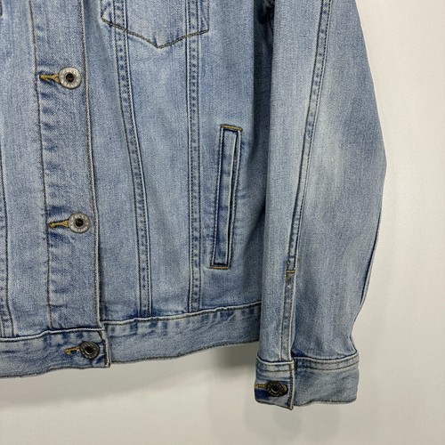Lucky Brand Trucker Denim Jacket Womens Small Blue Handcrafted Classic Stretch - Picture 9 of 14