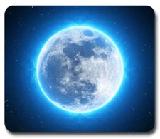 Full Moon ~ Mouse Pad / PC Mousepad ~ Earth Space Astronaut Shuttle Cool Gift