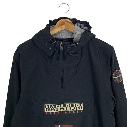 Abrigo Chaqueta de Verano Napapijri Rainforest 1/4 Cremallera Negro - Talla Para Hombre M