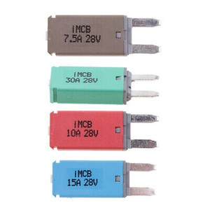 4 Pieces Fuse Circuit Breaker Manual Reset Mini Blade Car Truck 28V 10A+7.5A