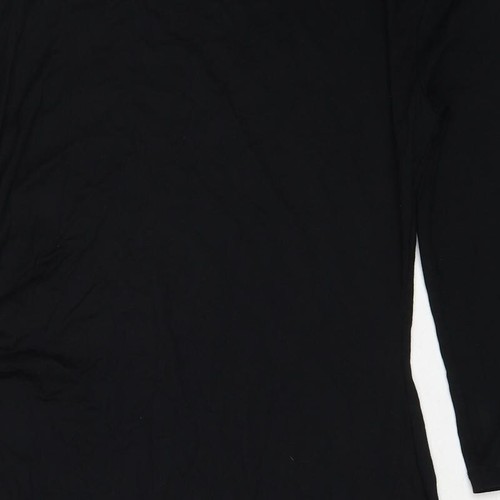 Pullover collo rotondo da donna nero Marks and Spencer taglia 10 viscosa taglia 10 - Shoul - Foto 8 di 10