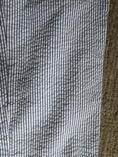 J Crew Seersucker Damenhose Größe 8 blau weiß gestreift Stretch Baumwolle Strand - Bild 5 von 9