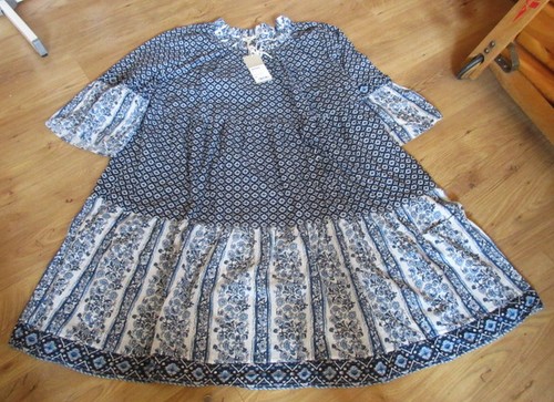 Deerberg wunderschönes Kleid Volants Gr. 52 Boho NEU - Bild 2 von 5