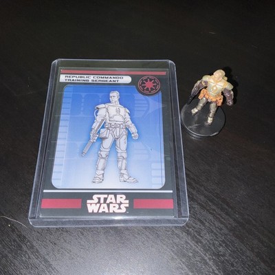 Star Wars Miniatures LOTF Republic Commando Training Sergeant 9/60 with Card