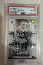 2022 Panini Mosaic - Charles Woodson #120 White Mosaic Prizm /25