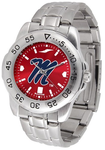 Sun Time Men's Licensed Collegiate Team Sport Steel Ano Watch (Pick Your Team) - Picture 54 of 79
