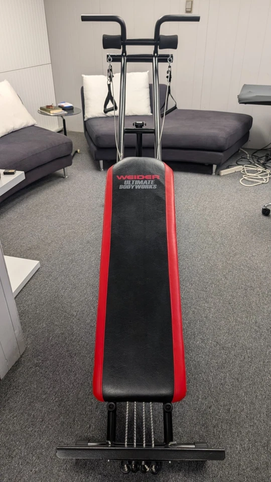 Banco Weider Ultimate Body Works modelo WEBE15911 (réplica total de gimnasio) Foto 2 de 4