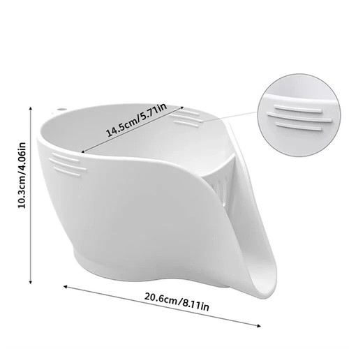 Silicone Drain Basket Small Size Fruits Container Washing Fruits - Picture 2 of 15