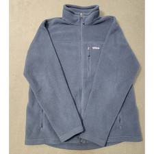 Patagonia Synchilla Men Blue Fleece Full Zip Jacket Large Minor Flaw on Back