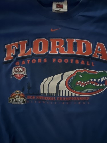 VINTAGE NIKE NCAA FLORIDA GATORS FOOTBALL TEE SHIRT 2007 SIZE X Large - Picture 12 of 15