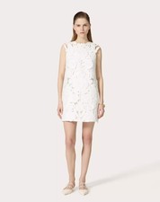 46IT - Valentino embroidered light double splittable short dress RUNWAWAY - BNWT