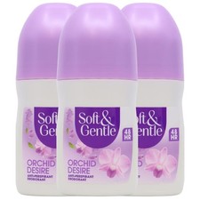 Soft & Gentle Orchid Desire Anti-Perspirant Roll On Deodorant 3 x 50ml