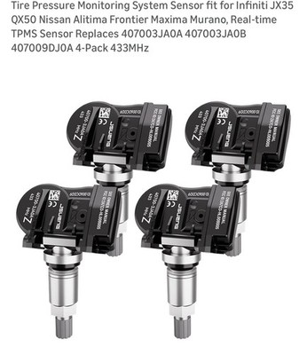 Jsueng Tire Pressure Monitoring System Sensor fit for Infiniti & Nissan -New