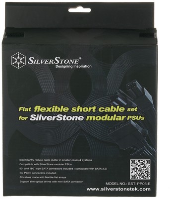 Flat Flexible Short Cable Set Designed for SilverStone Modular Power Supplies...