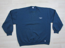 Vintage 90s Russell Athletic Crewneck Sweatshirt Mens XL Blank Teal USA Made