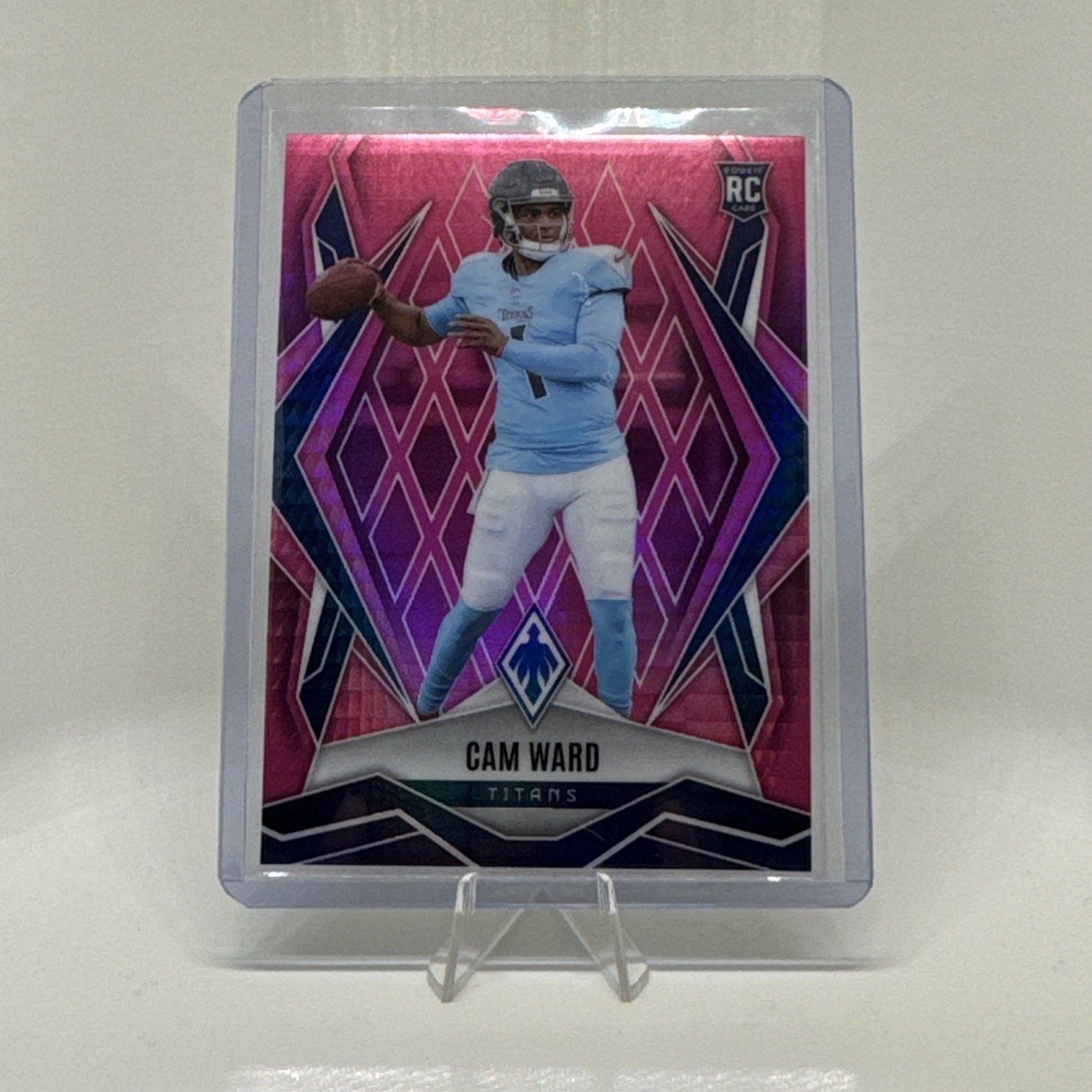 2025 Panini Phoenix - Rookies Cam Ward #194 Pink Hyper / 299 (RC)