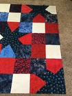 Homemade Unfinished Quilt Top~ Red, White, Blue~57.5” x 67” ~ #A — photo 3