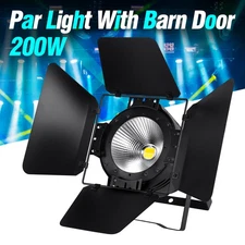 Adjustable 200W COB LED Par Can Light DMX Professional Stage Lighting With Cover